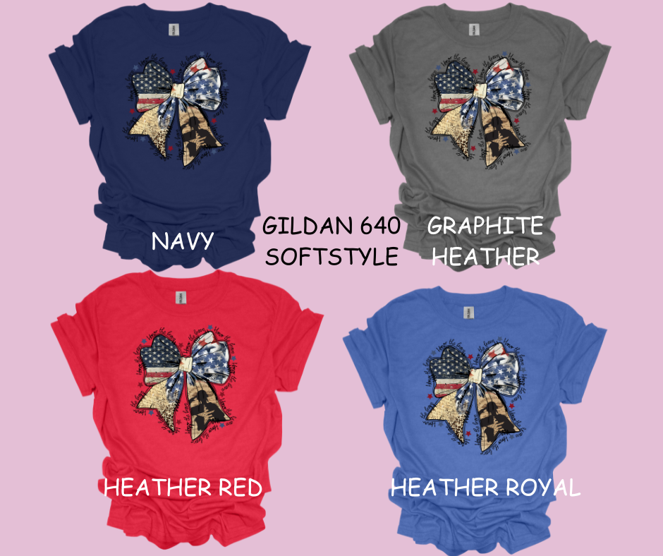 HONOR THE BRAVE BOW T-SHIRT
