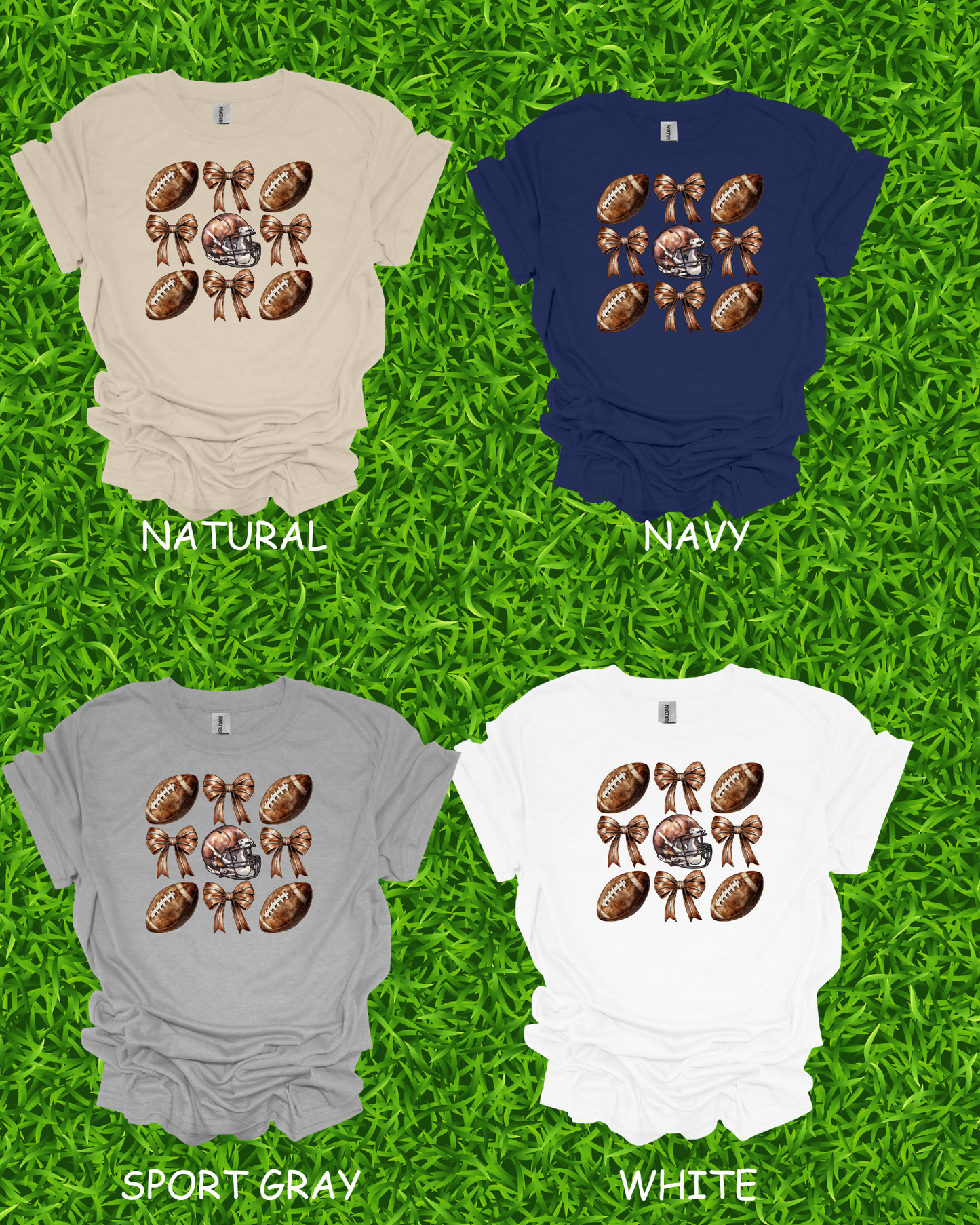 YOUTH FOOTBALL/BOW COQUETTE T-SHIRT