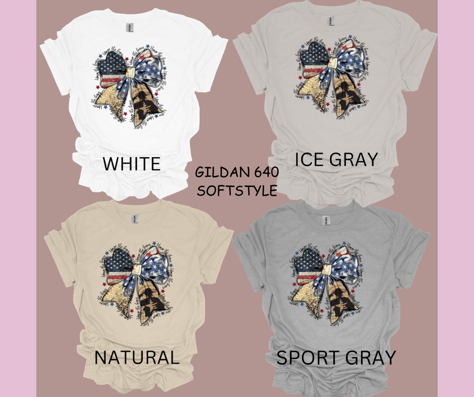 HONOR THE BRAVE BOW T-SHIRT