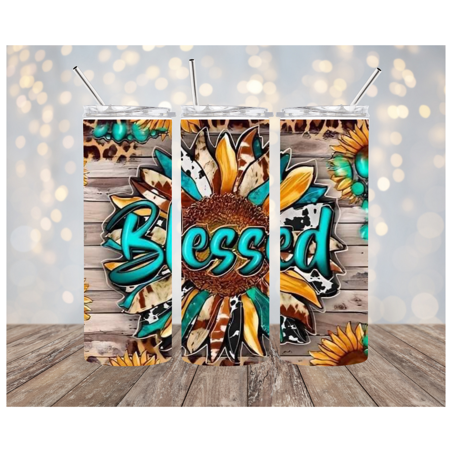 BLESSED SUNFLOWER tumbler
