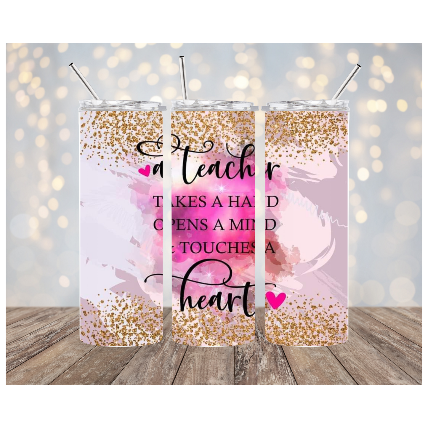 A TEACHER TOUCHES A HEART 20 oz Tumbler