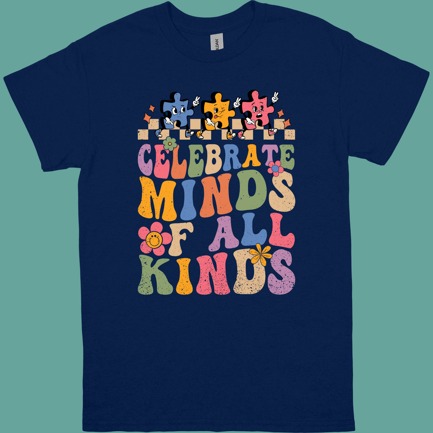 CELEBRATE MINDS OF ALL KINDS ADULT/YOUTH TSHIRT