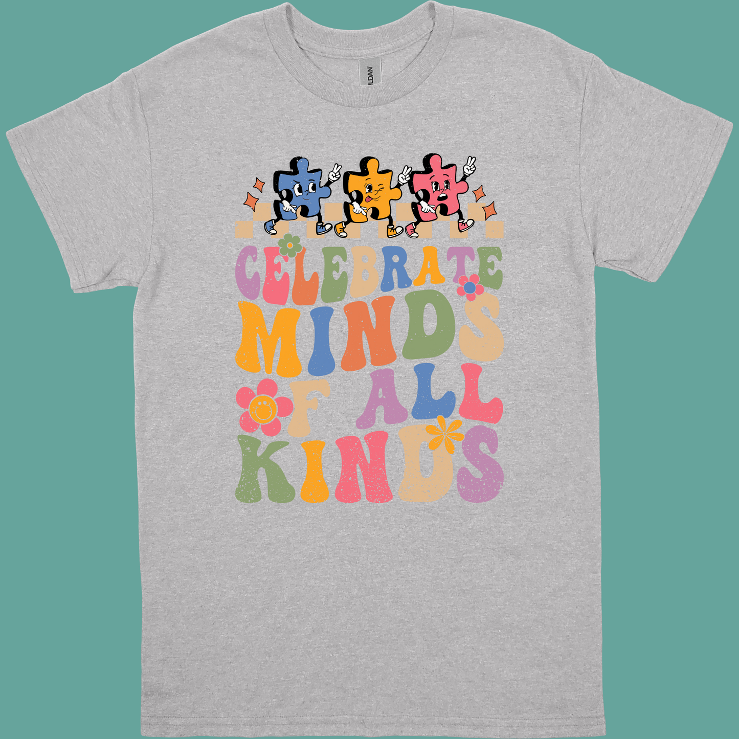 CELEBRATE MINDS OF ALL KINDS ADULT/YOUTH TSHIRT