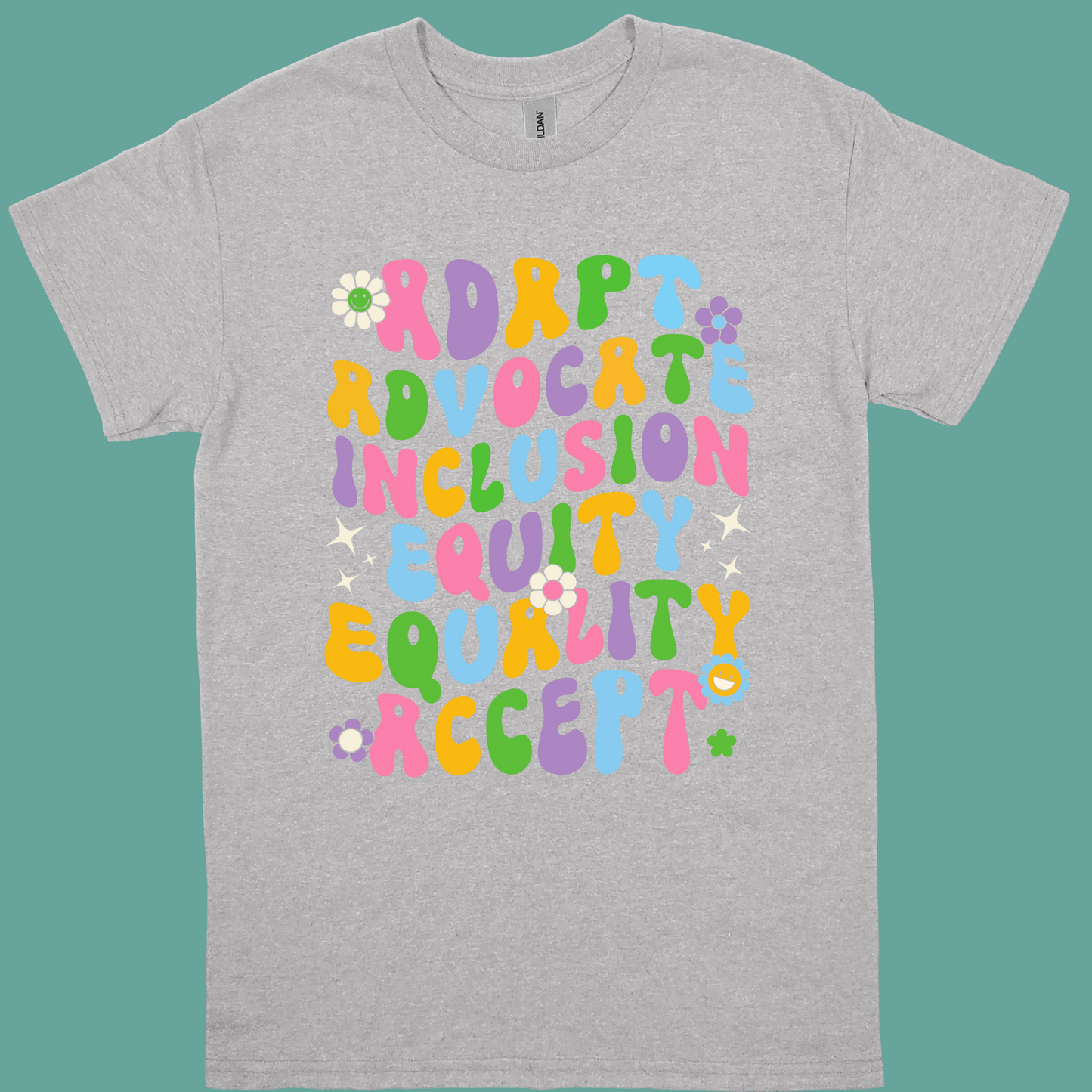 ADAPT ADVOCATE INCLUSION EQUITY EQUALITY ACCEPT ADULT/YOUTH TSHIRT