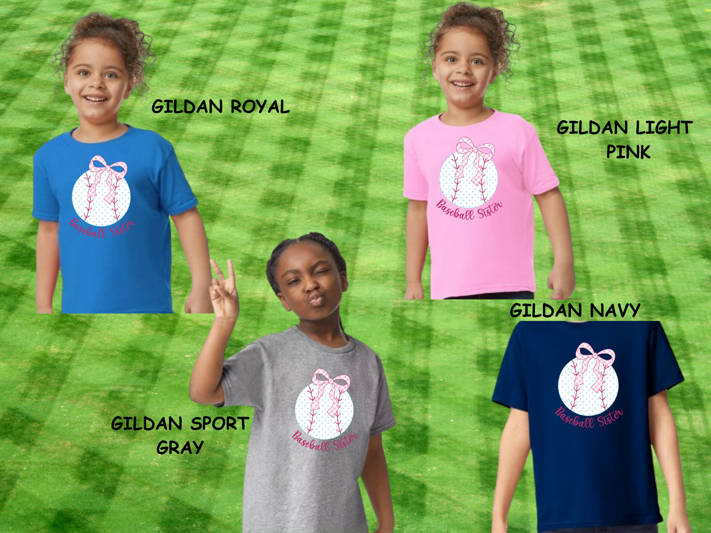 YOUTH/TODDLER GIRLS BASEBALL SISTER T-SHIRT
