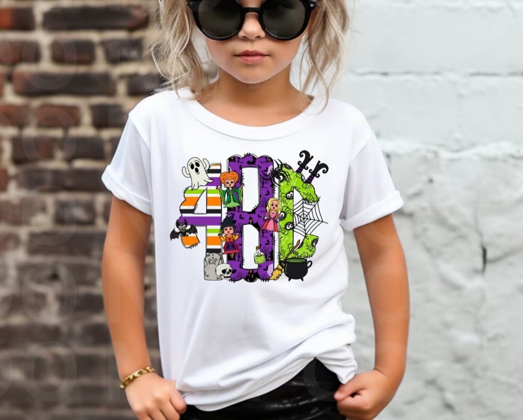 Infant/Toddler custom name Halloween t-shirts