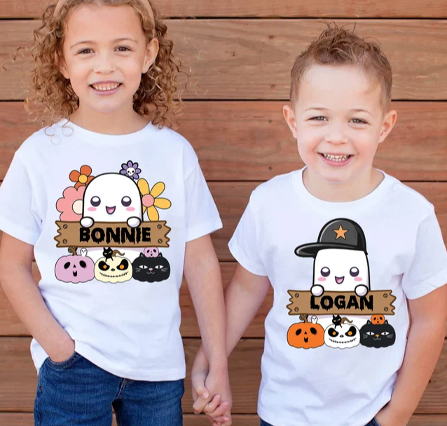 Infant/Toddler custom name Halloween t-shirts
