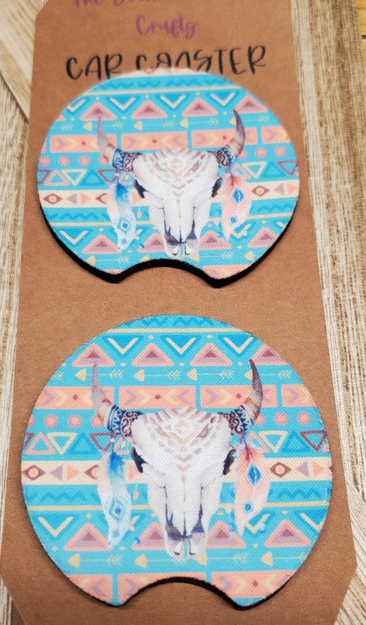 Western Scene Car Coasters