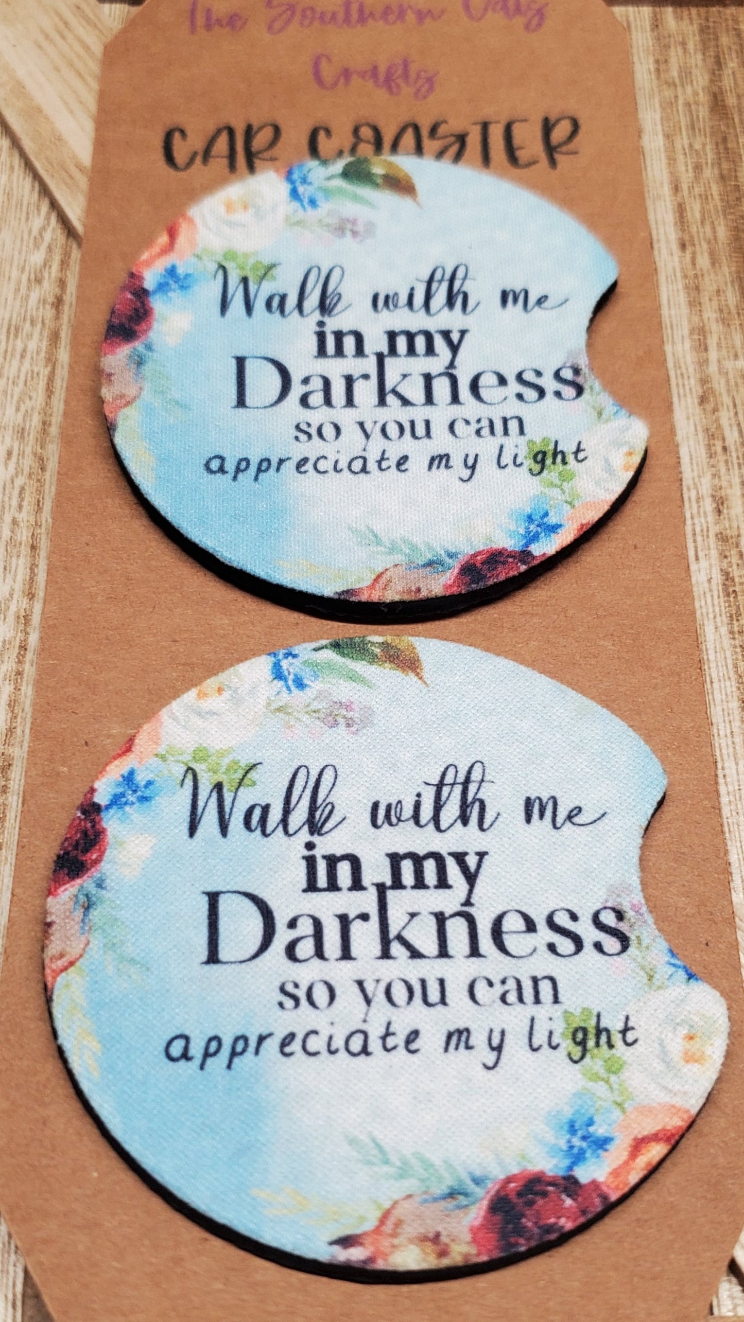 Walk with Me Car Coasters