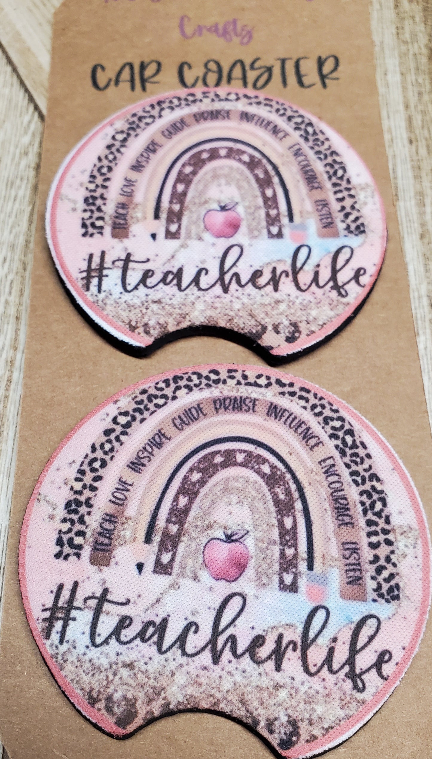 Teacher Life Car Coasters