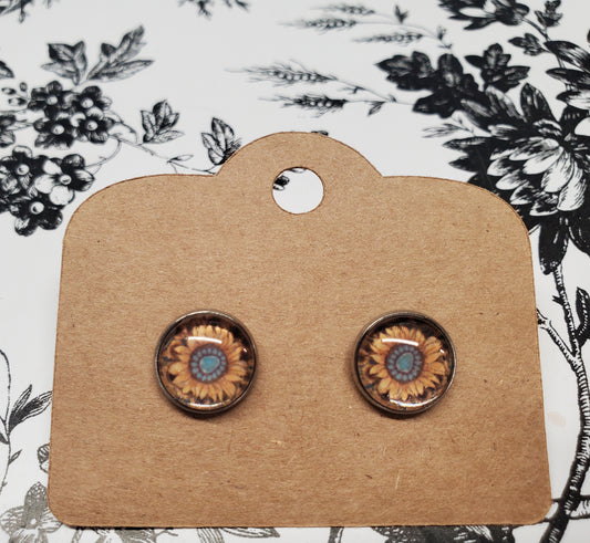 Sunflower Stud Earrings