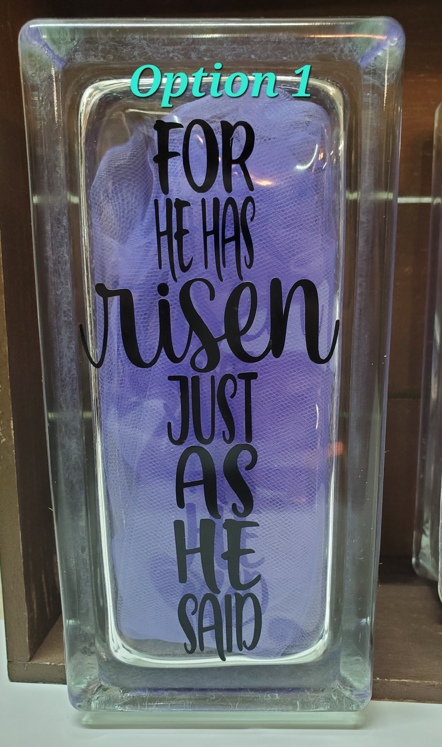 Easter glass block