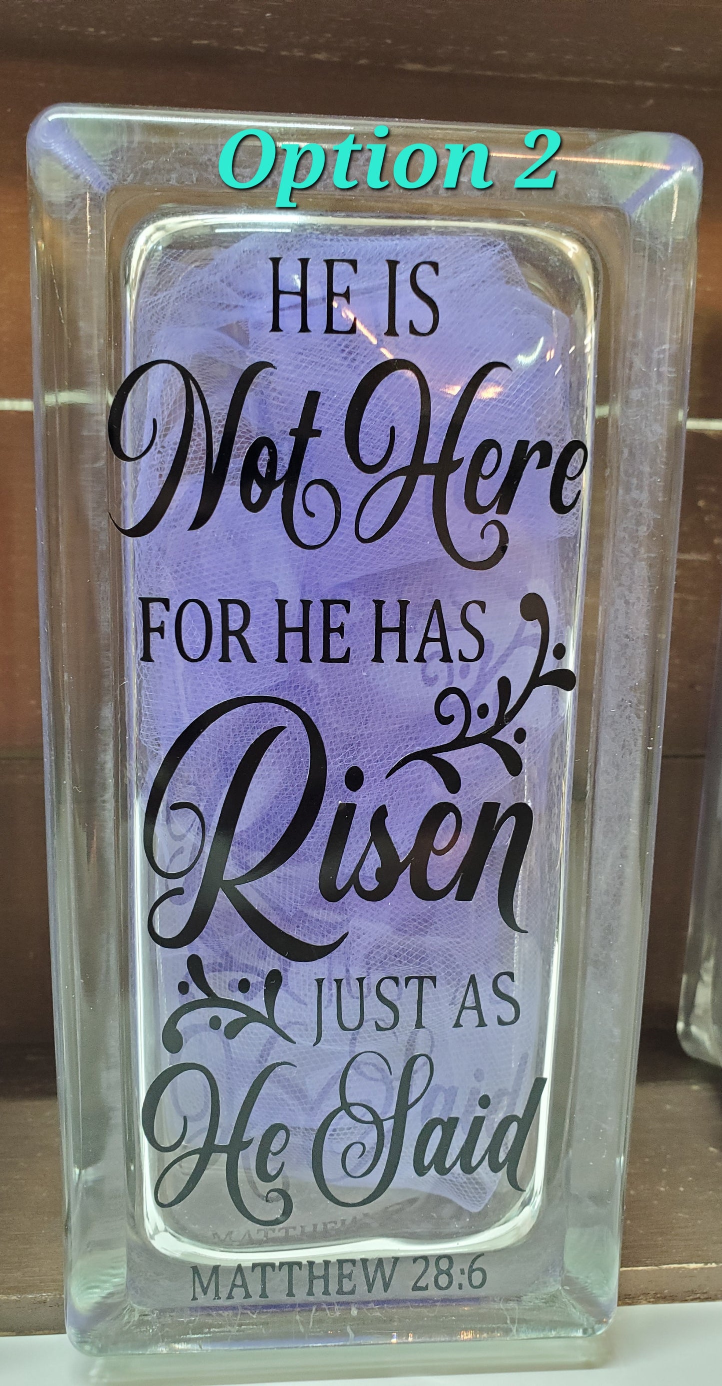 Easter glass block