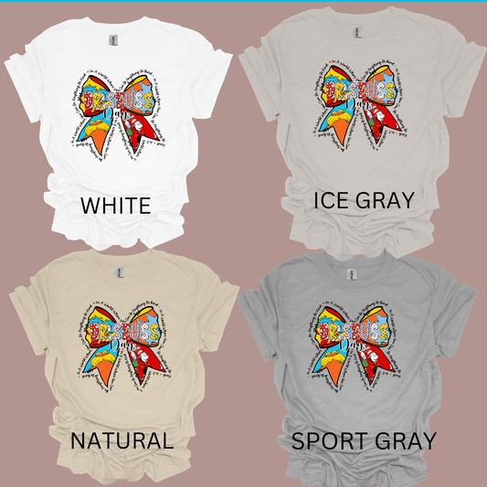 In a world where you can be anything BE KIND BOW t-shirt