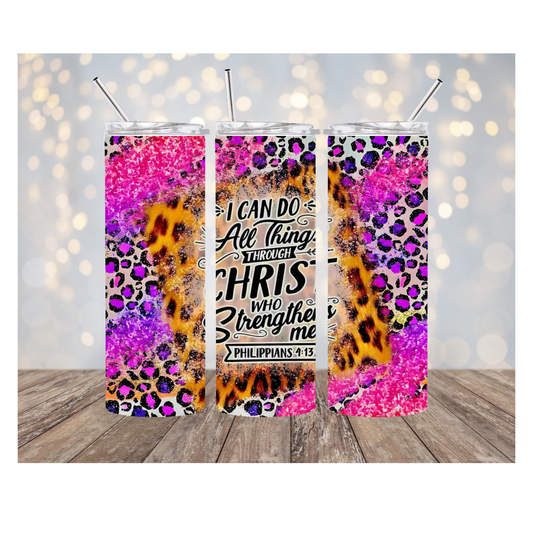 I Can do all Things through Christ 20 oz Tumbler