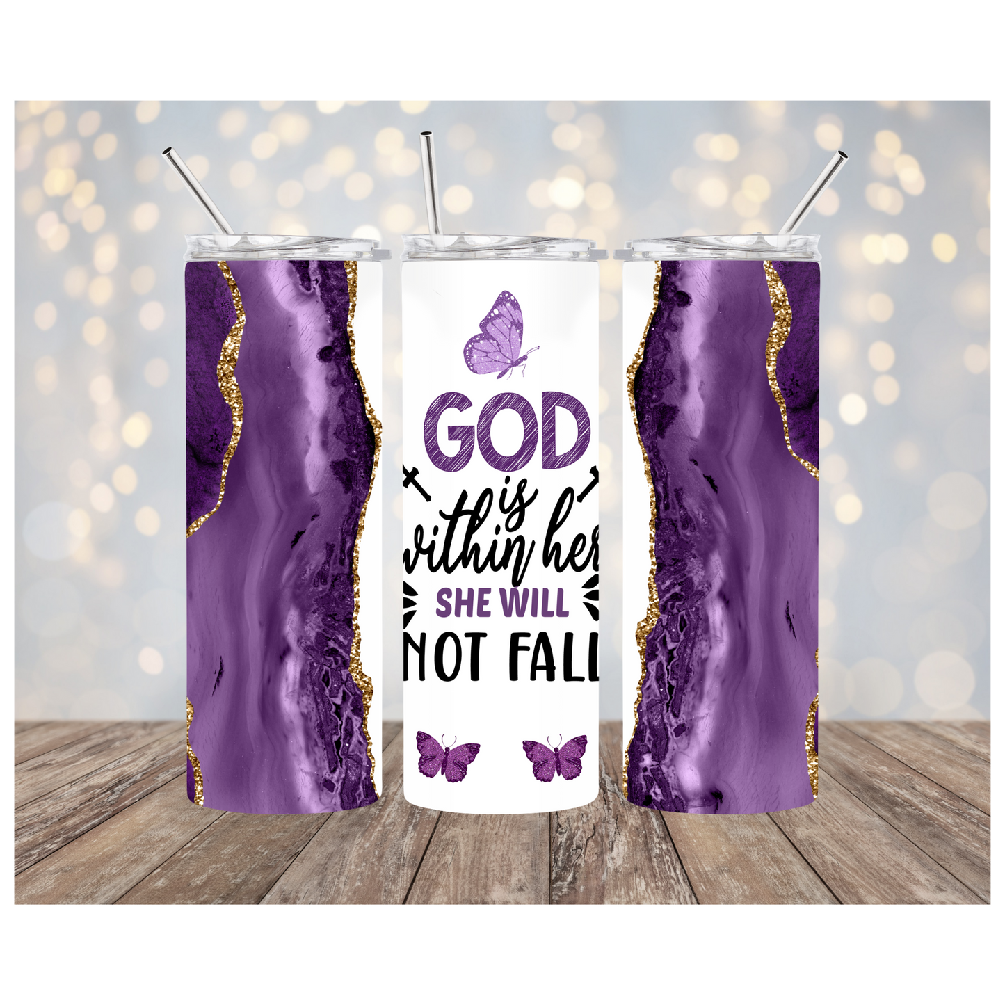 God is within her, she will not fail tumbler