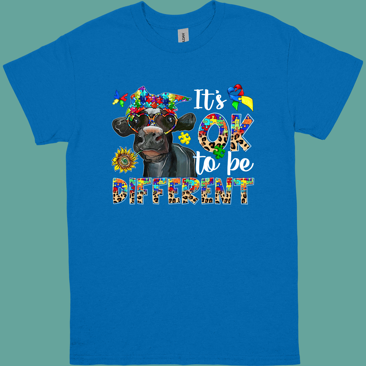 IT'S OK TO BE DIFFERNT (COW) ADULT/YOUTH TSHIRT