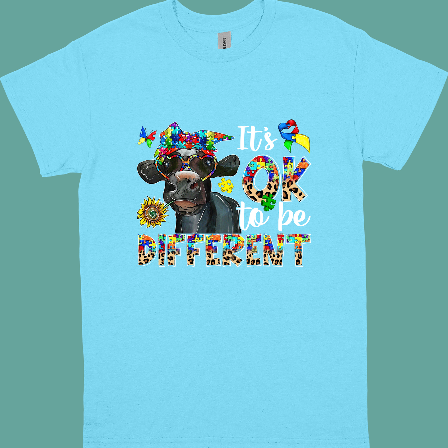 IT'S OK TO BE DIFFERNT (COW) ADULT/YOUTH TSHIRT