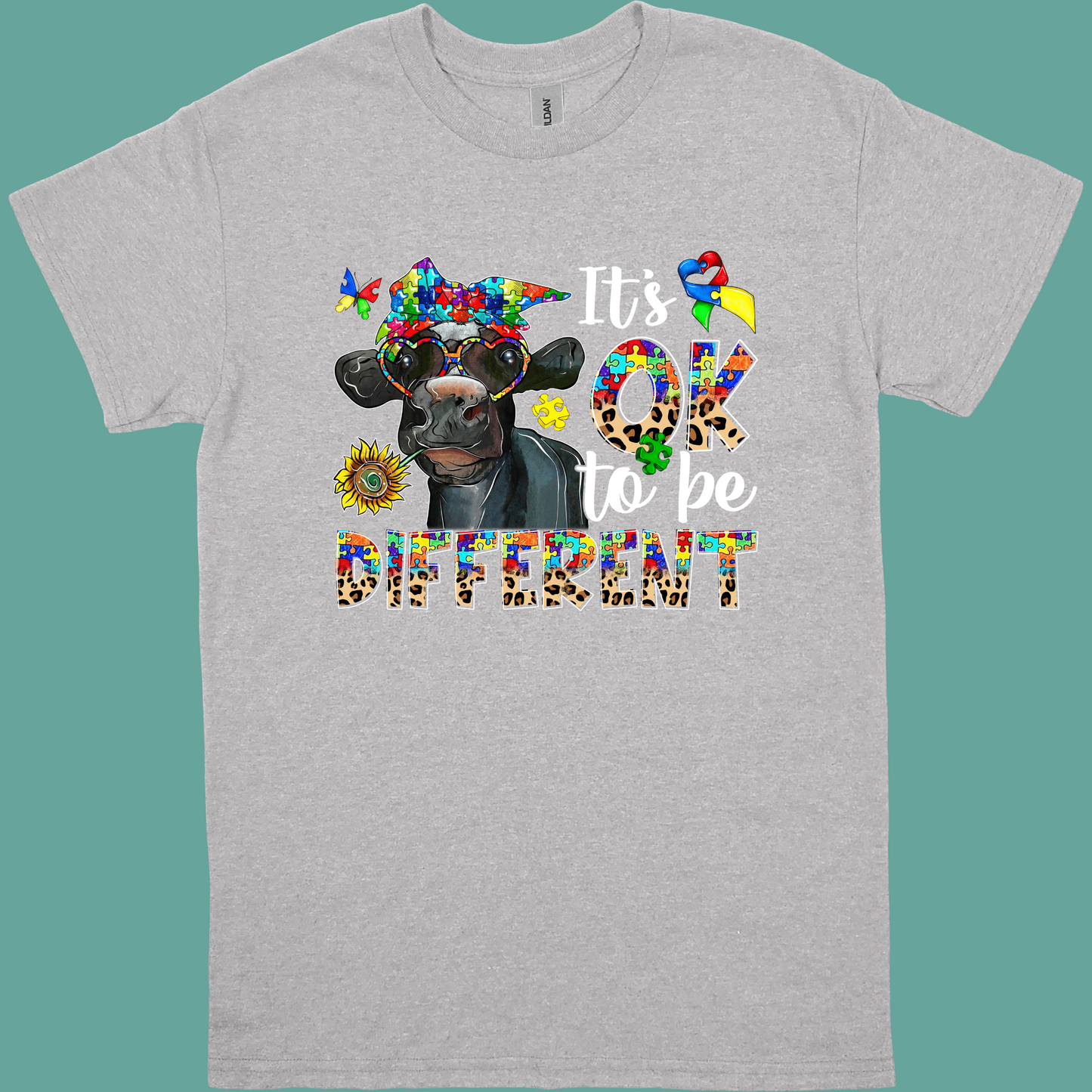 IT'S OK TO BE DIFFERNT (COW) ADULT/YOUTH TSHIRT