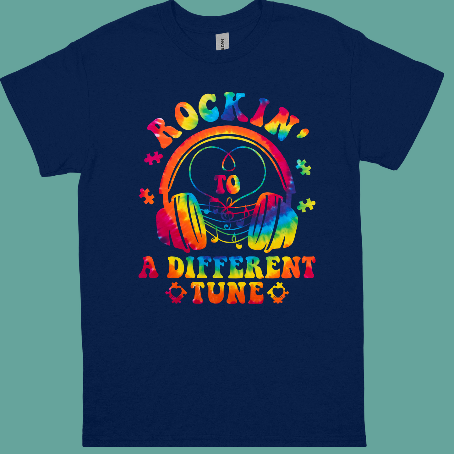 ROCKIN TO DIFFERENT TUNE ADULT/YOUTH TSHIRT