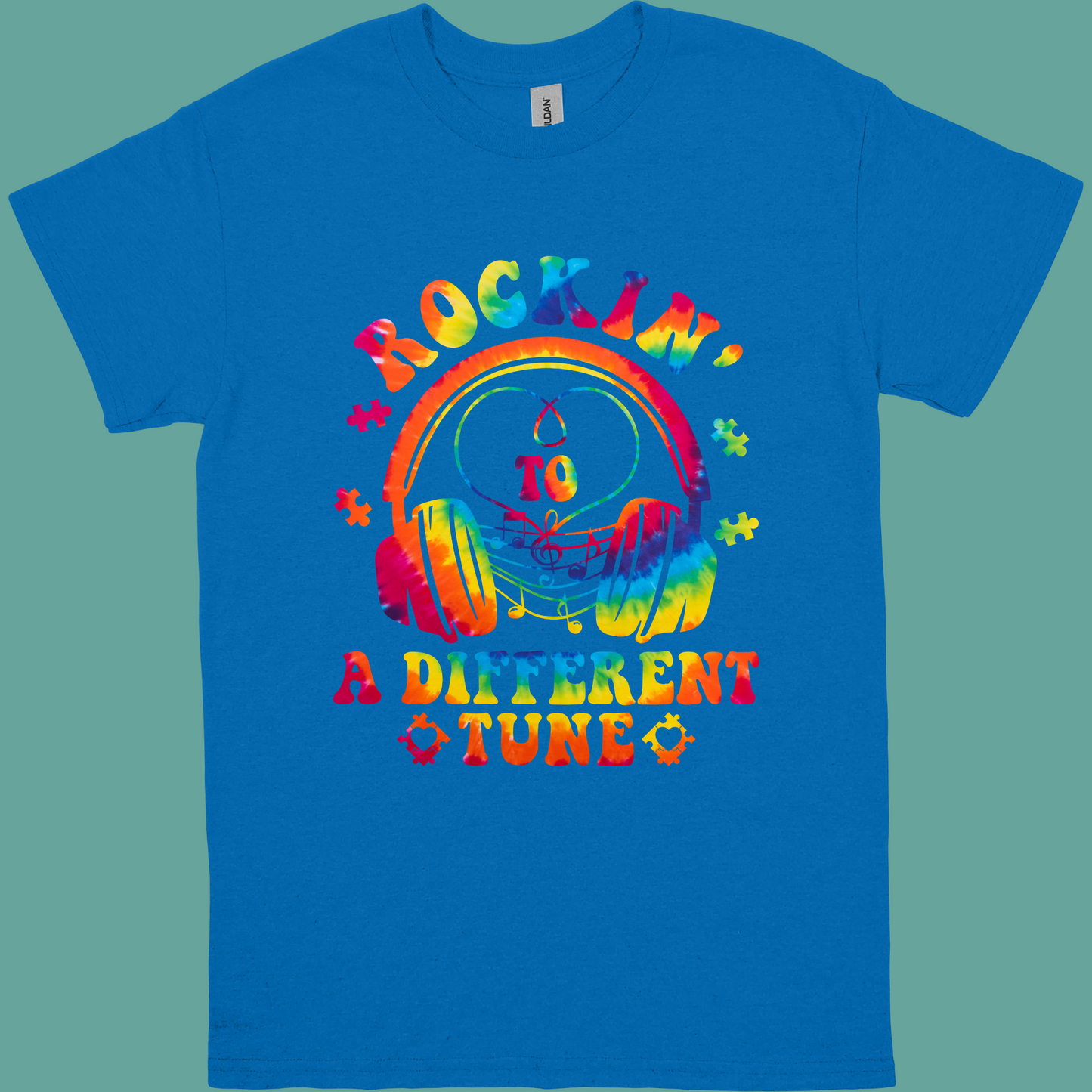 ROCKIN TO DIFFERENT TUNE ADULT/YOUTH TSHIRT