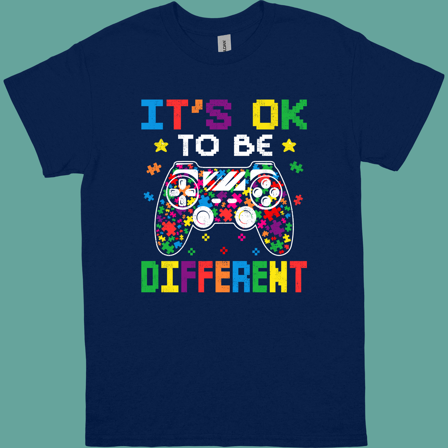 IT'S OK TO BE DIFFERENT (GAMER) ADULT/YOUTH TSHIRT