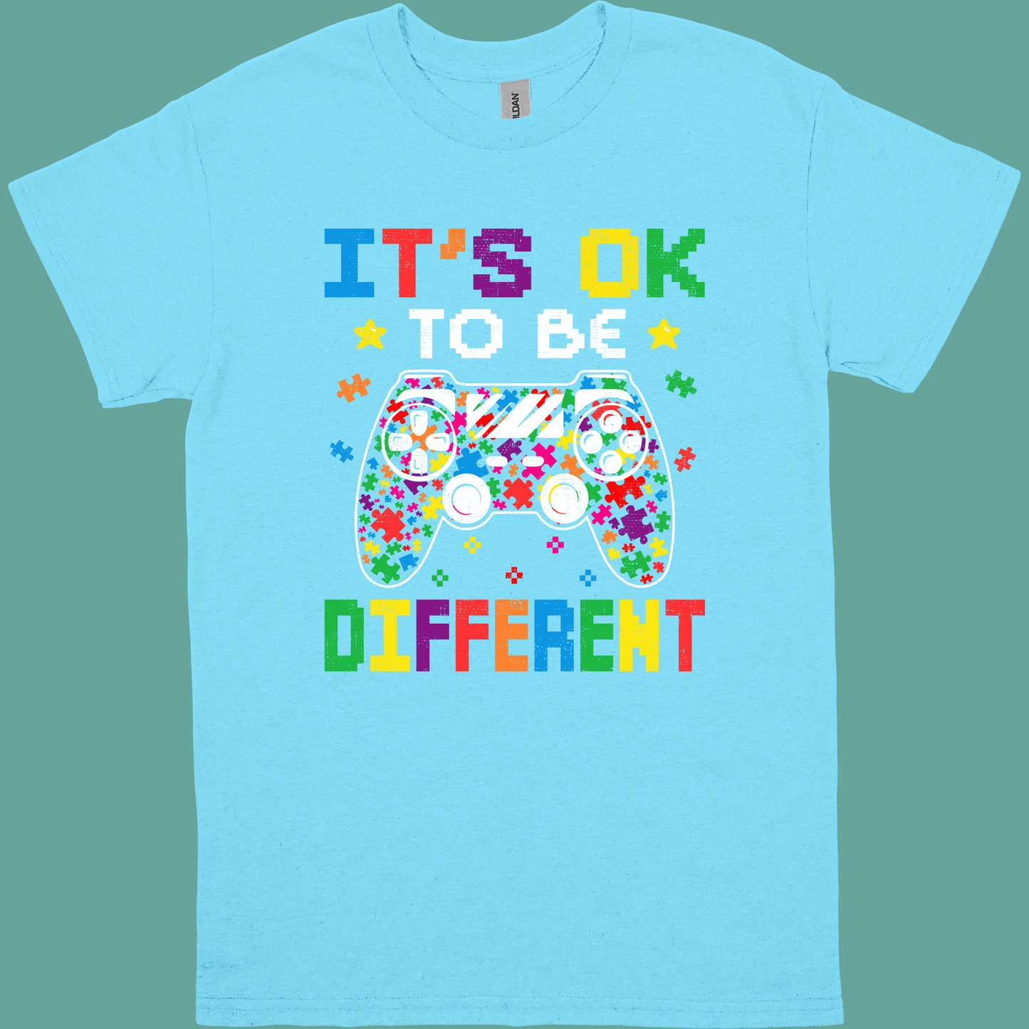 IT'S OK TO BE DIFFERENT (GAMER) ADULT/YOUTH TSHIRT