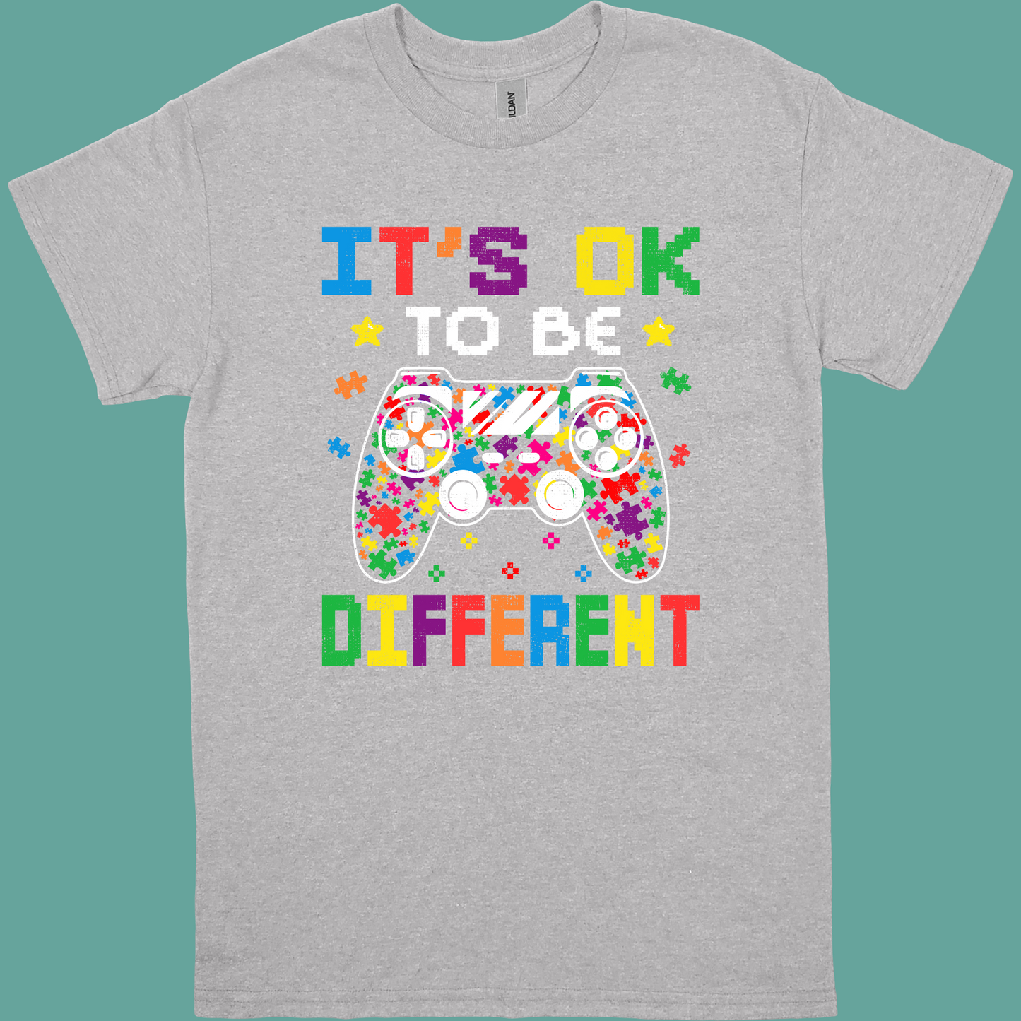 IT'S OK TO BE DIFFERENT (GAMER) ADULT/YOUTH TSHIRT