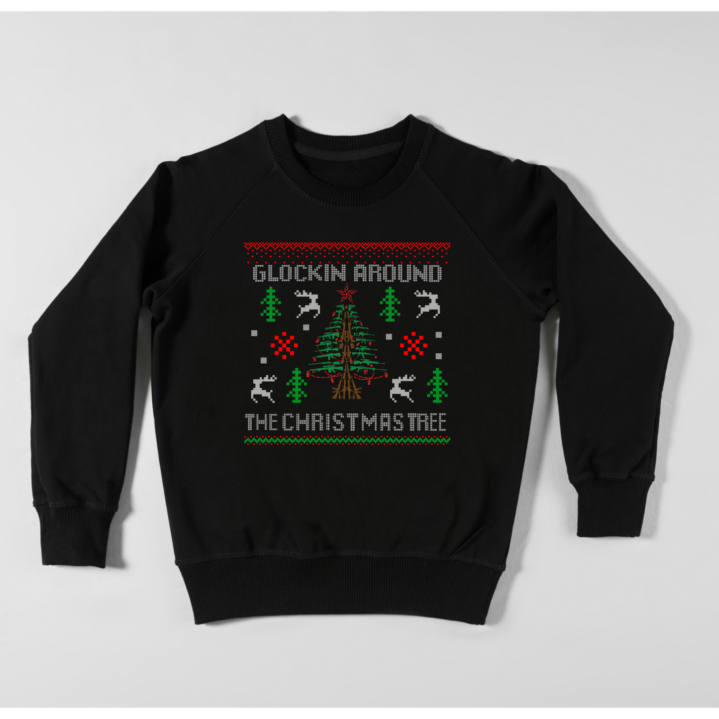 GLOCKIN AROUND THE CHRISTMAS TREE UGLY CHRISTMAS SWEATER