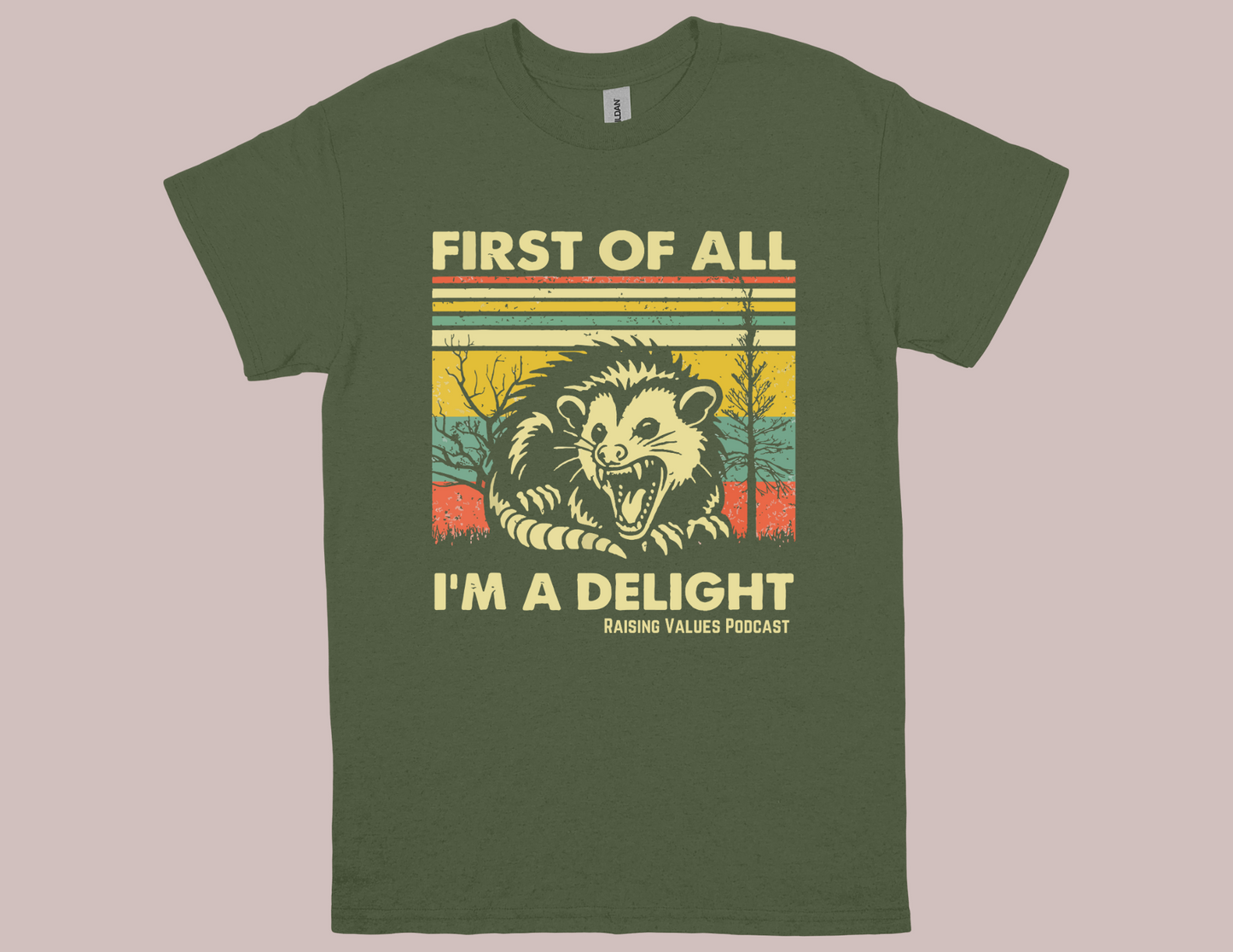 Raising Values First of all I'm a Delight t-shirt