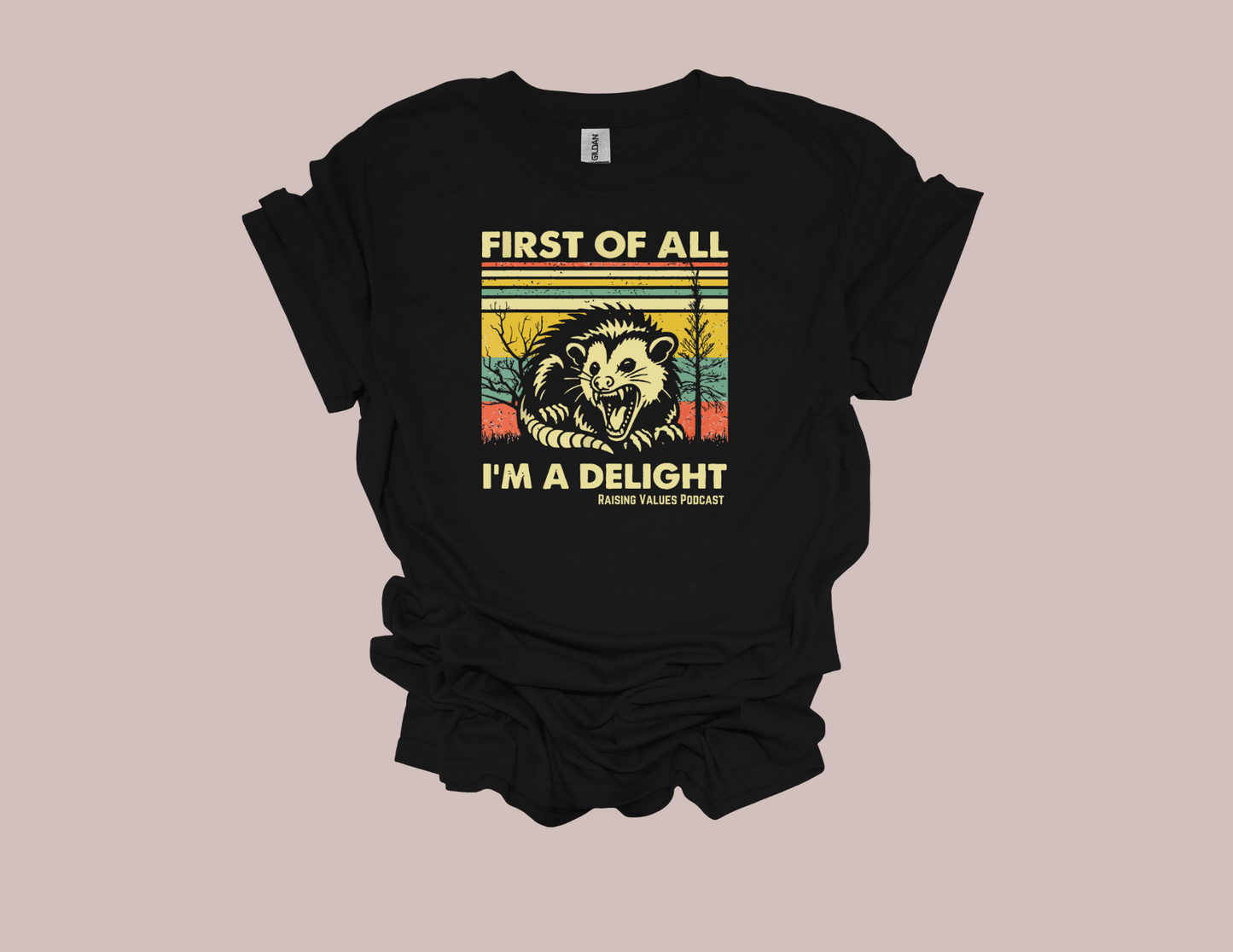 Raising Values First of all I'm a Delight t-shirt