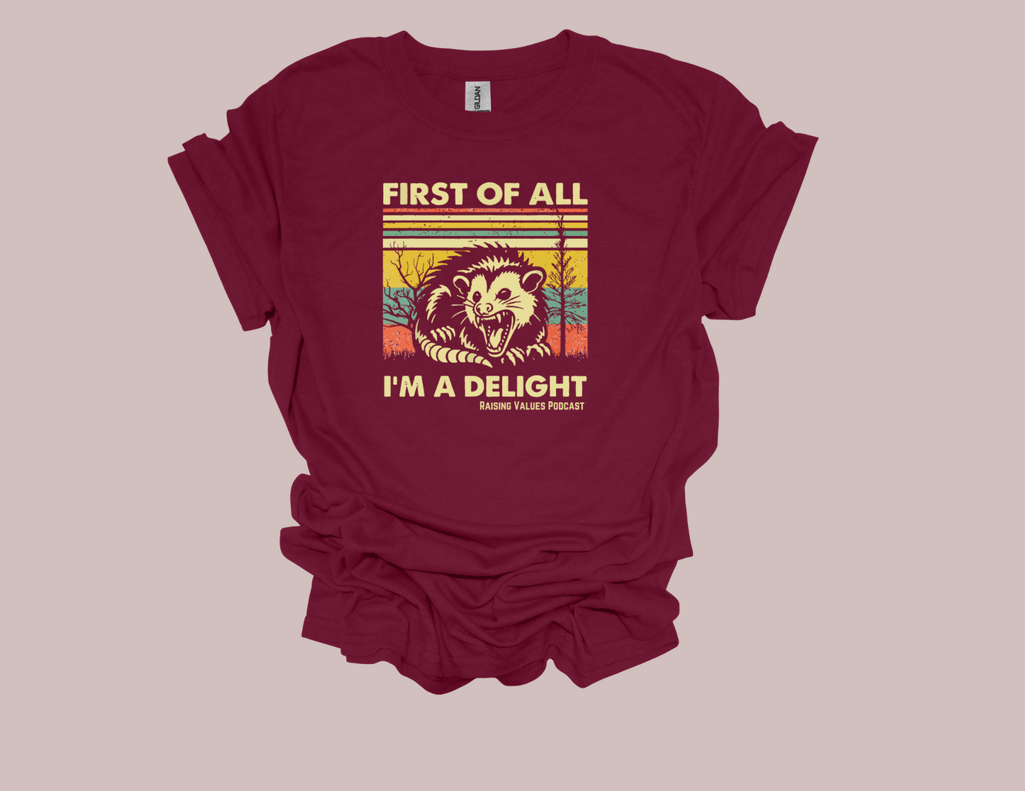 Raising Values First of all I'm a Delight t-shirt