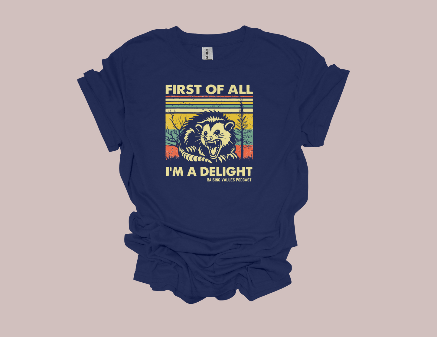 Raising Values First of all I'm a Delight t-shirt