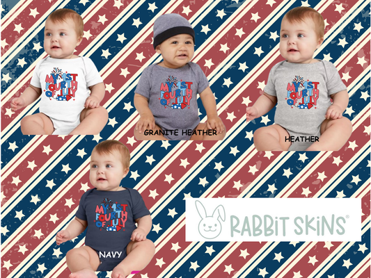 MY FIRST 4TH OF JULY ONESIE