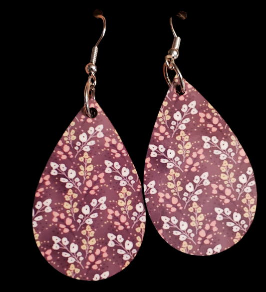 Spring Flowers Teardrop Earrings