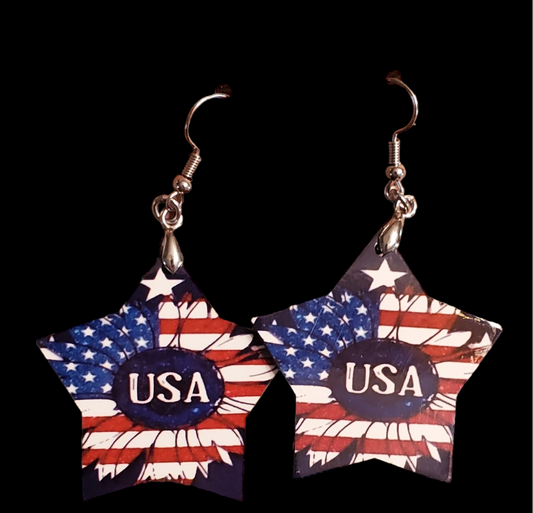 Star USA Sunflower Earrings