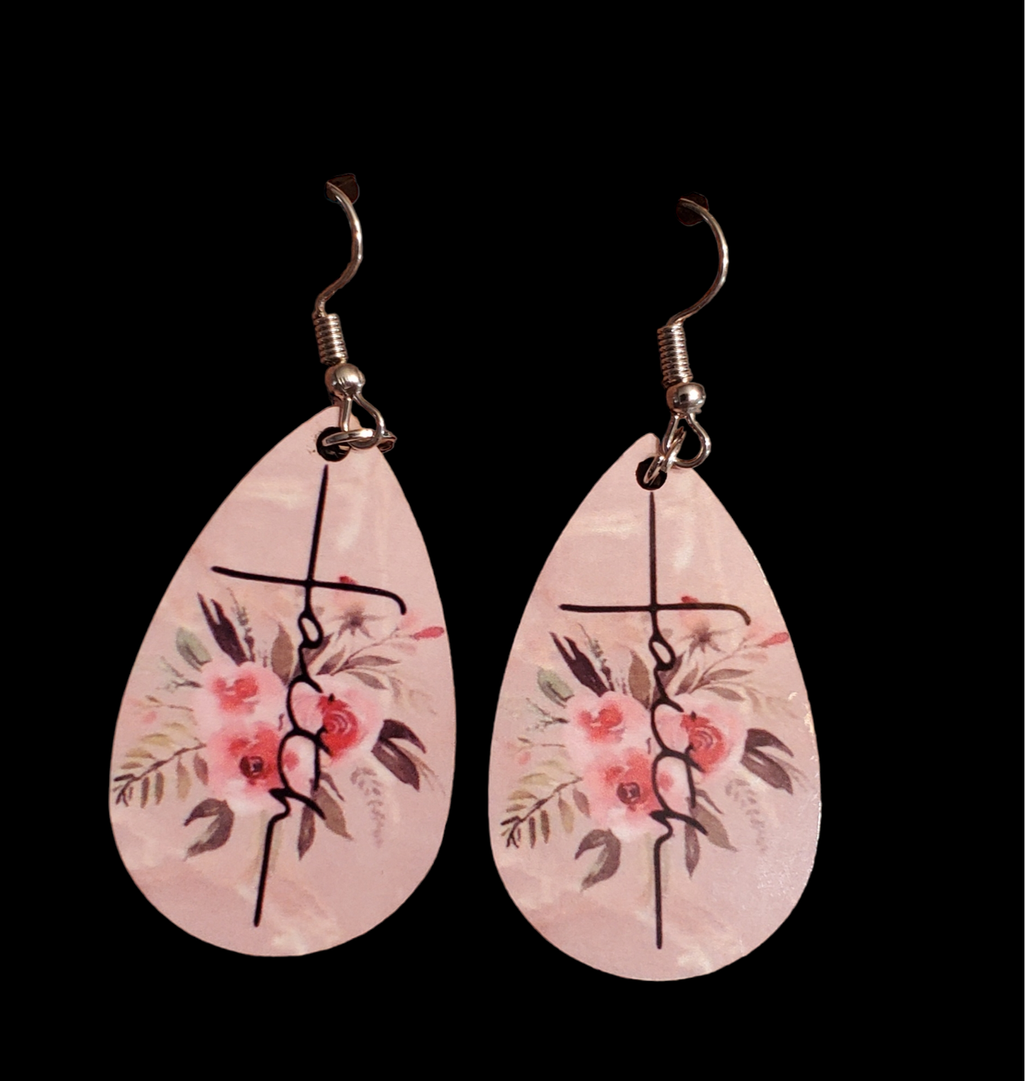 Faith Floral Teardrop Earrings