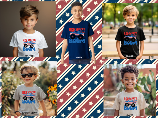 RED WHITE BOOM T-SHIRT
