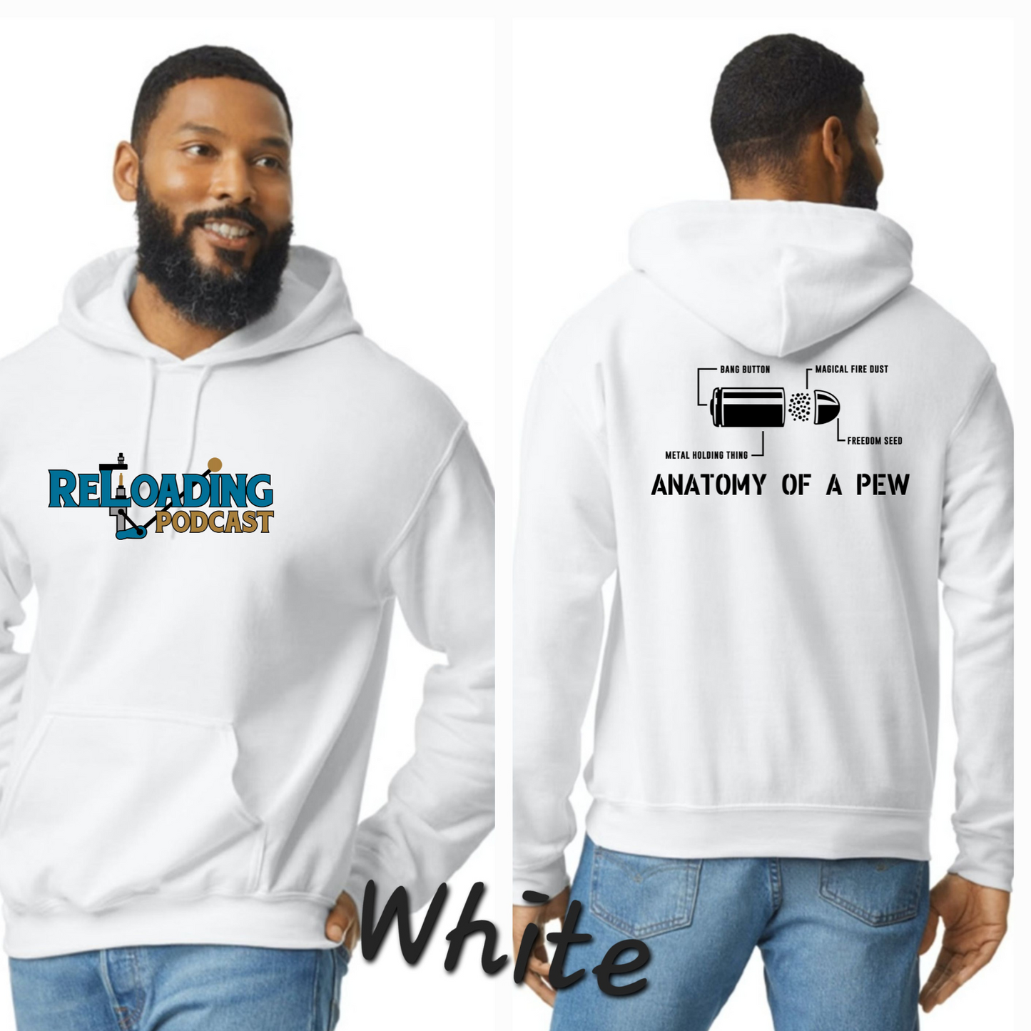 Reloading Podcast Anatomy of a Pew Hoodie