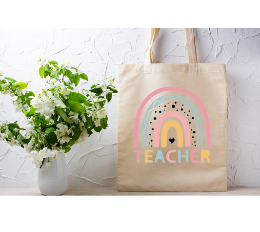 TEACHER -RAINBOW Tote Bag