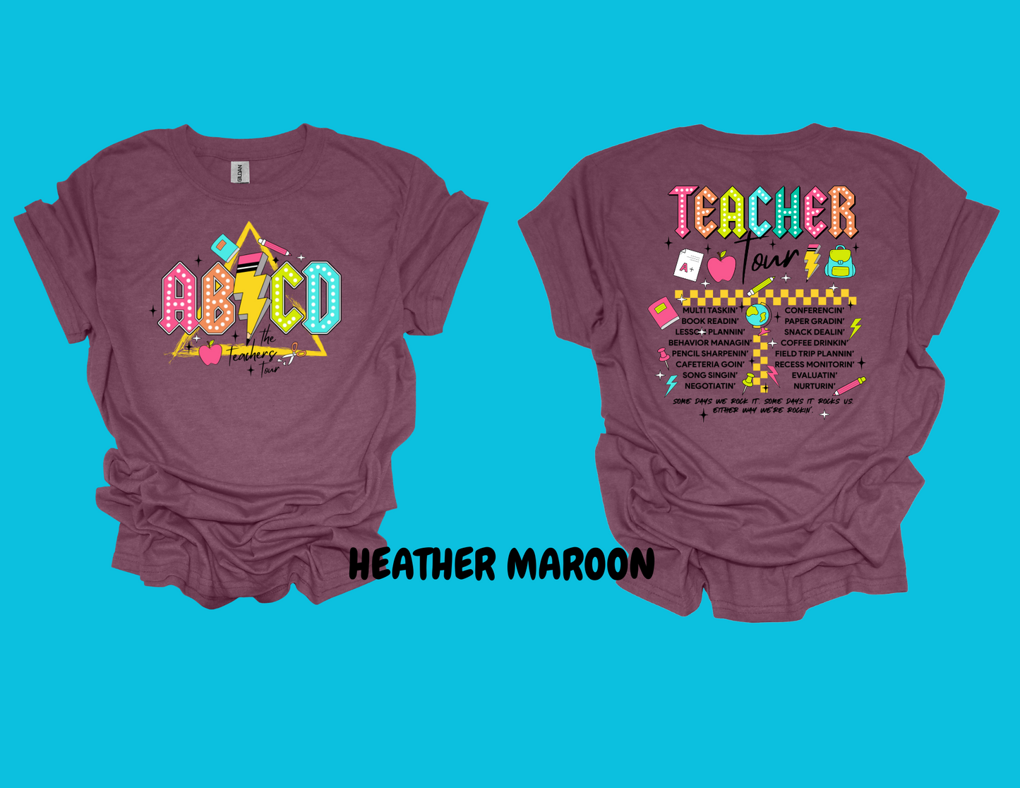 ABCD TEACHER TOUR T-shirt