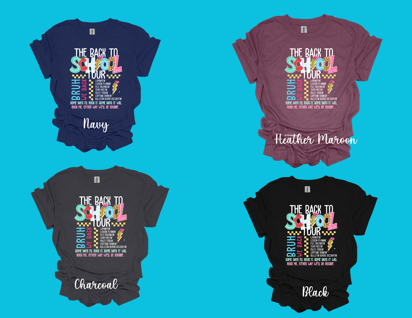 THE BACK TO SCHOOL TOUR TEACHER T-shirt