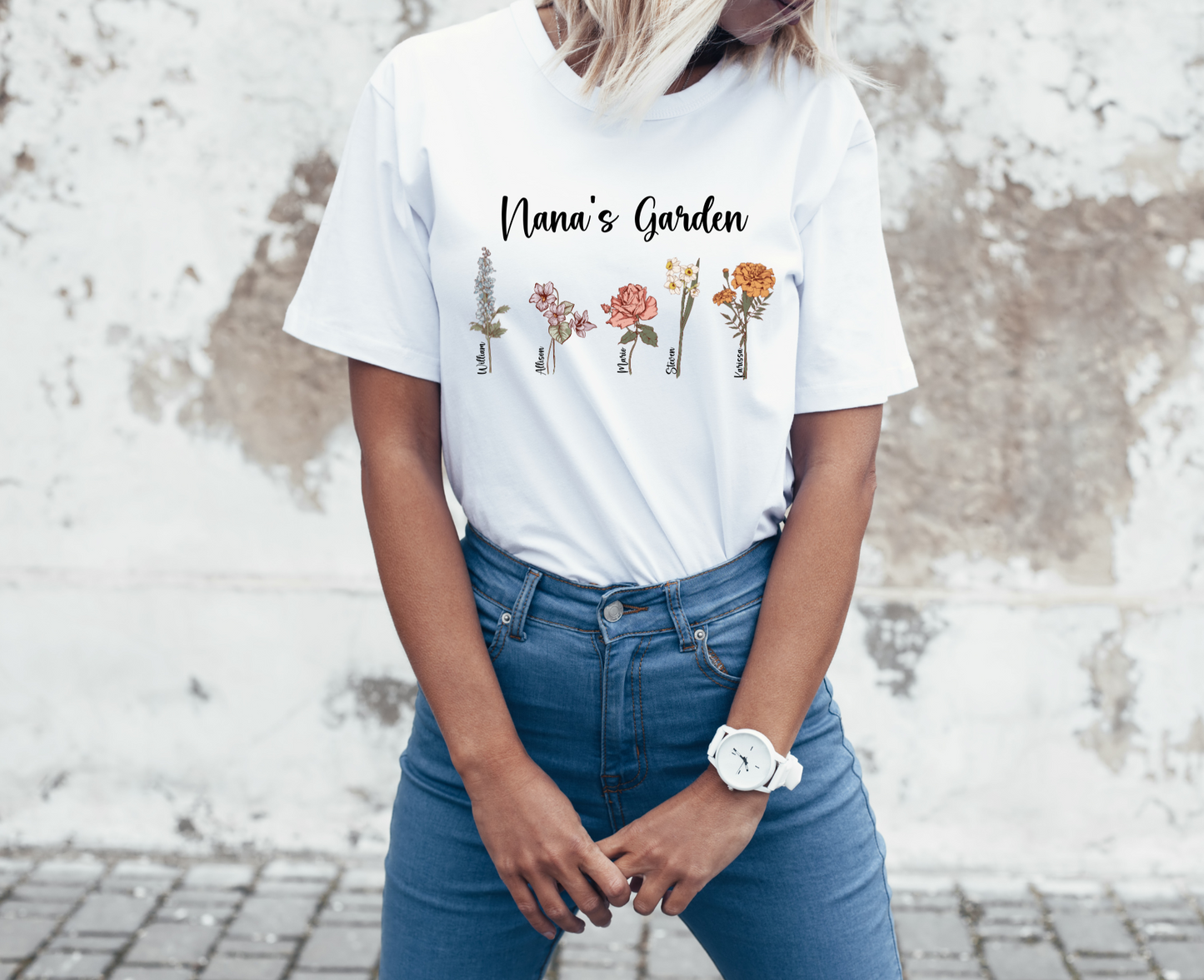 Birth Month Flowers (Mom's Garden) T-shirt