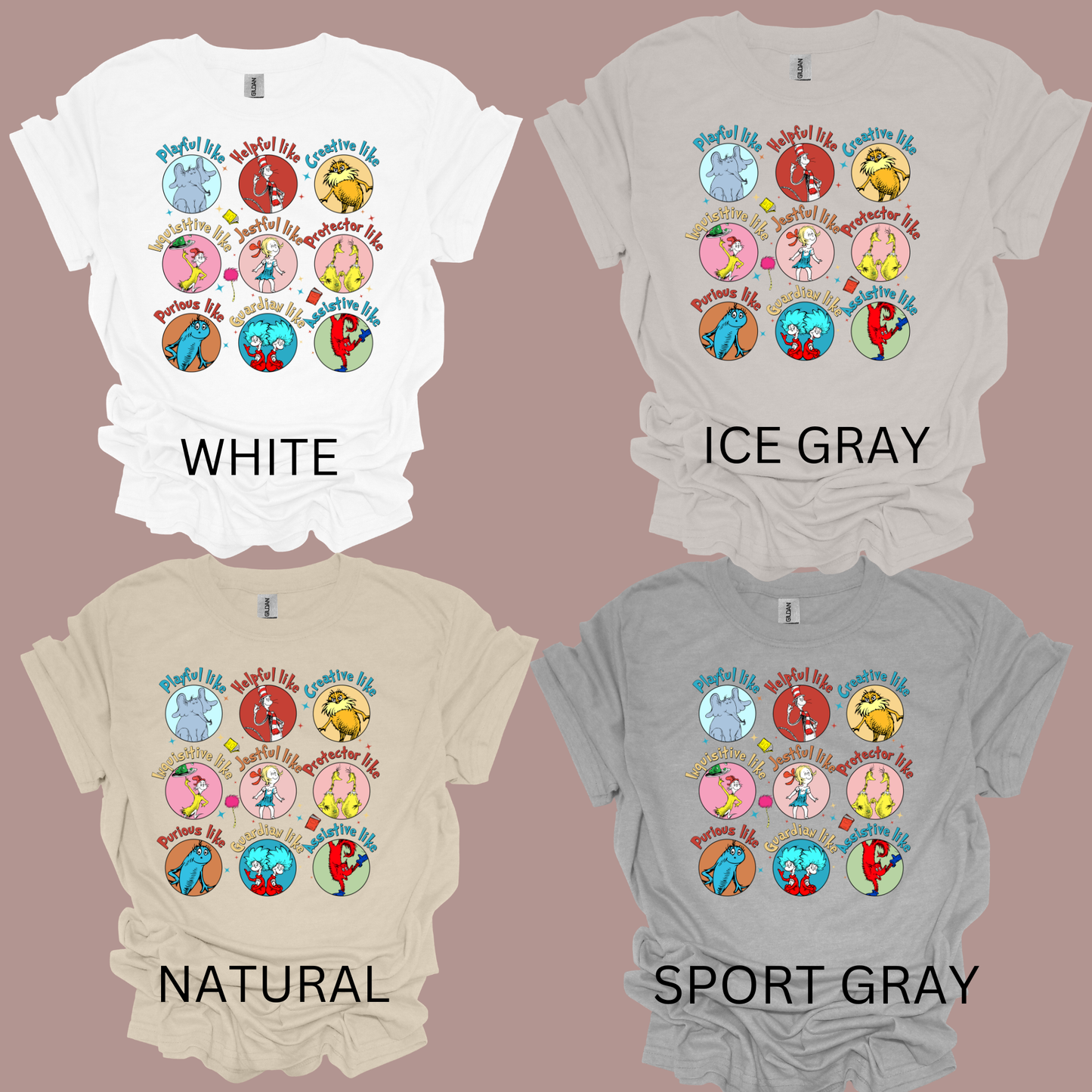 READ ACROSS AMERICA Playful like t-shirt