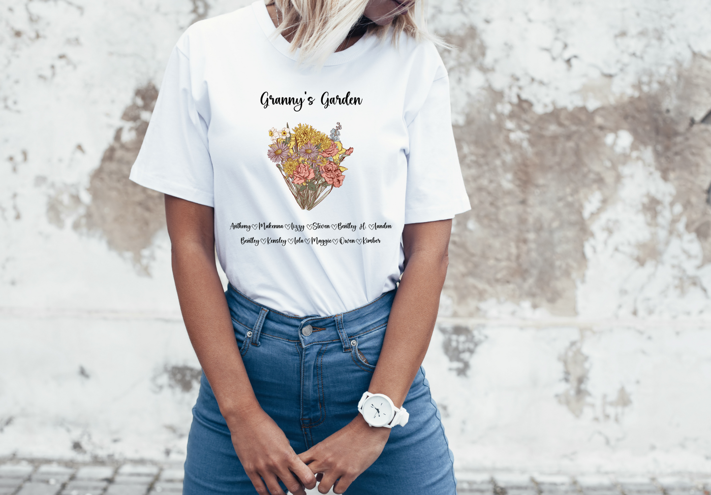 Birth Month Flowers (Mom's Garden) T-shirt